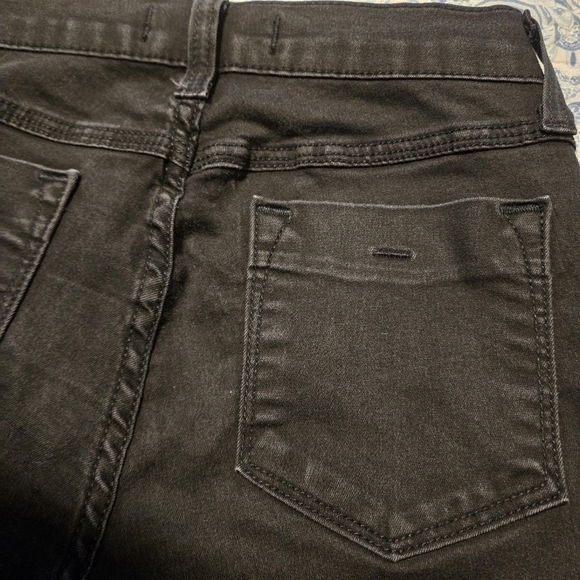 Eunina Juniors' Size 3 w26 Black Denim Skinny Leg Jeans Lo Rise Made in USA - Picture 10 of 16